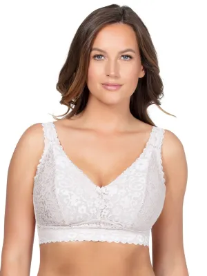 Adriana Lace Bralette - Pearl White