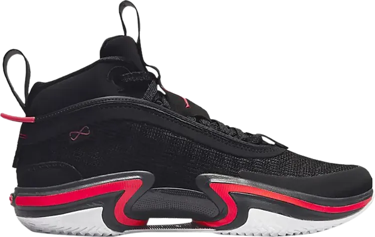 Air Jordan 36 GS Black Infrared sneakers, black