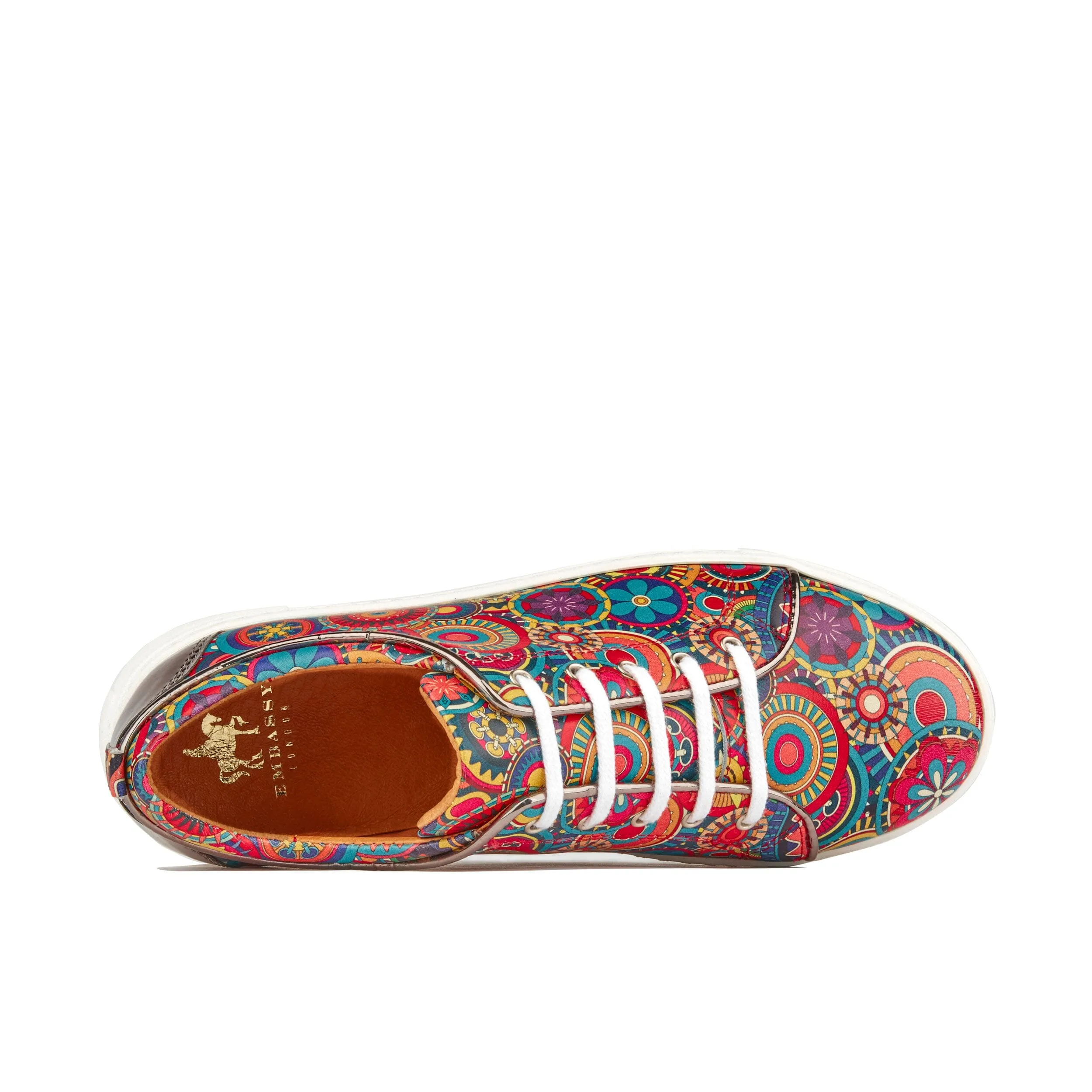 Camila - Silver & Signature Print