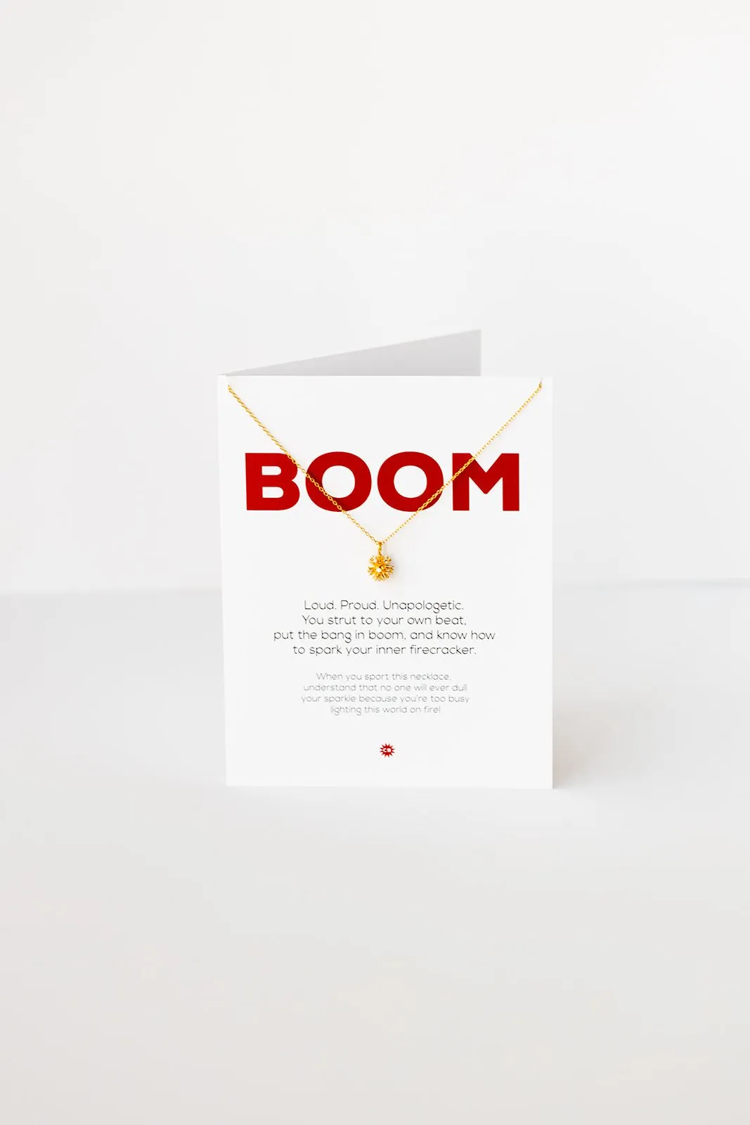 CheekyBoom Necklace Card