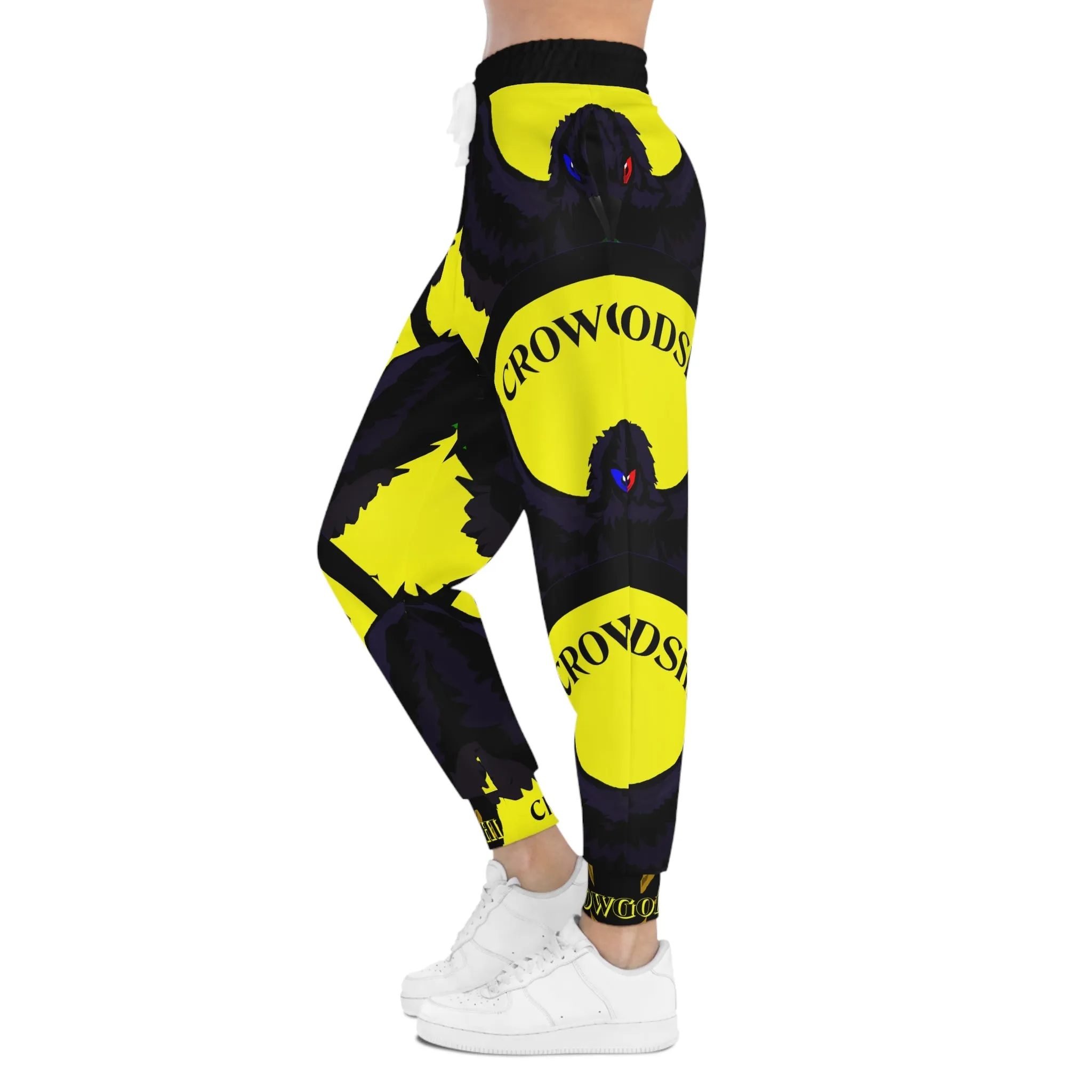 Crowgodshi 3rd GEN Athletic Joggers, YELLOW LOGO
