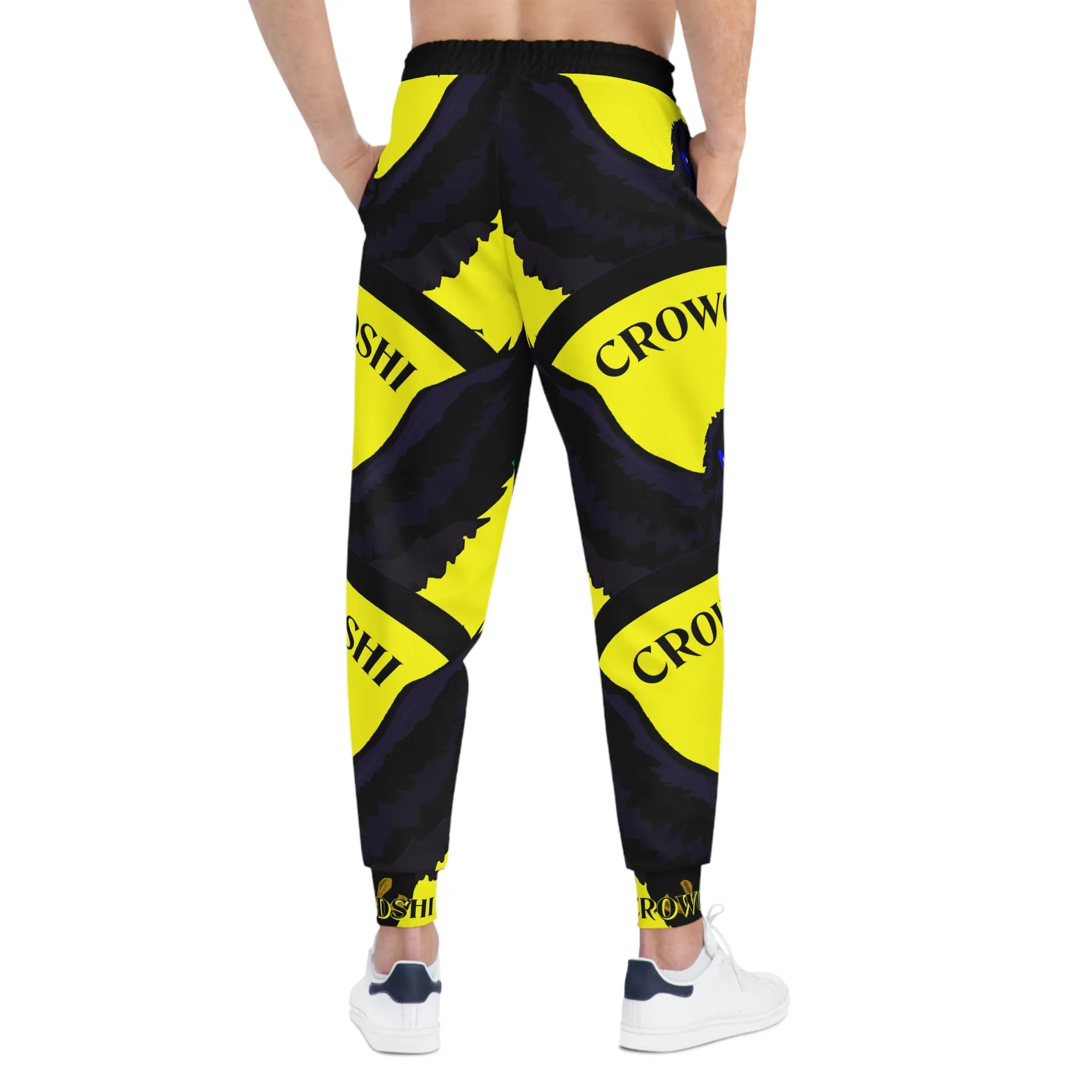 Crowgodshi 3rd GEN Athletic Joggers, YELLOW LOGO