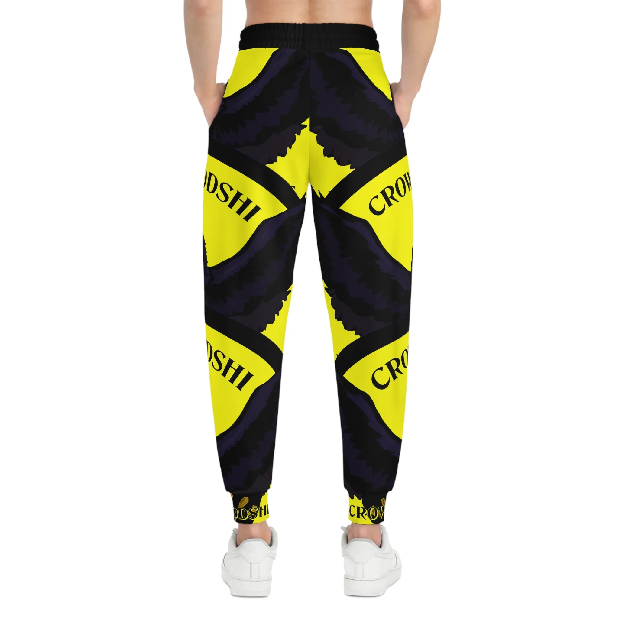 Crowgodshi 3rd GEN Athletic Joggers, YELLOW LOGO