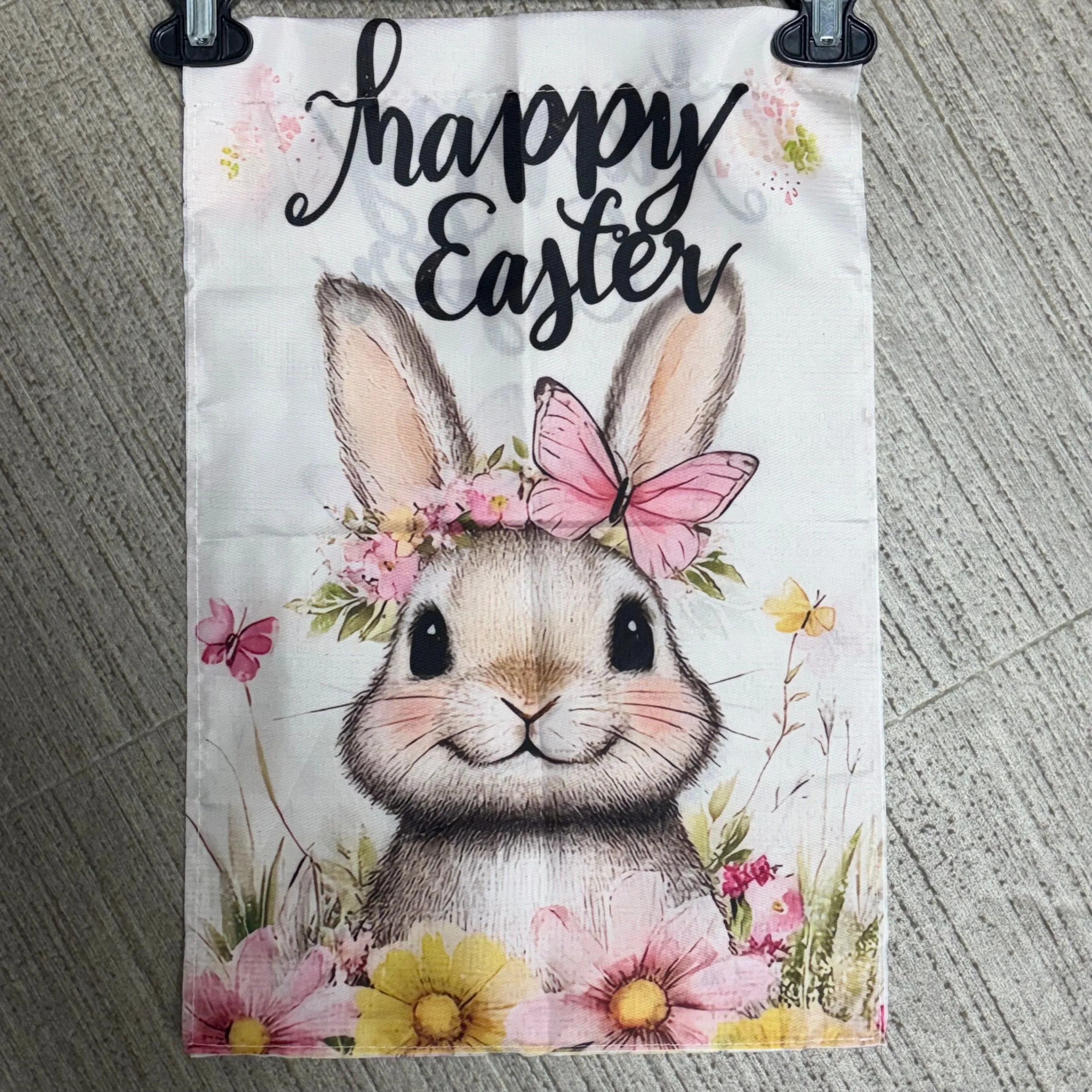 Easter Festive Garden Flag  Flag Stand