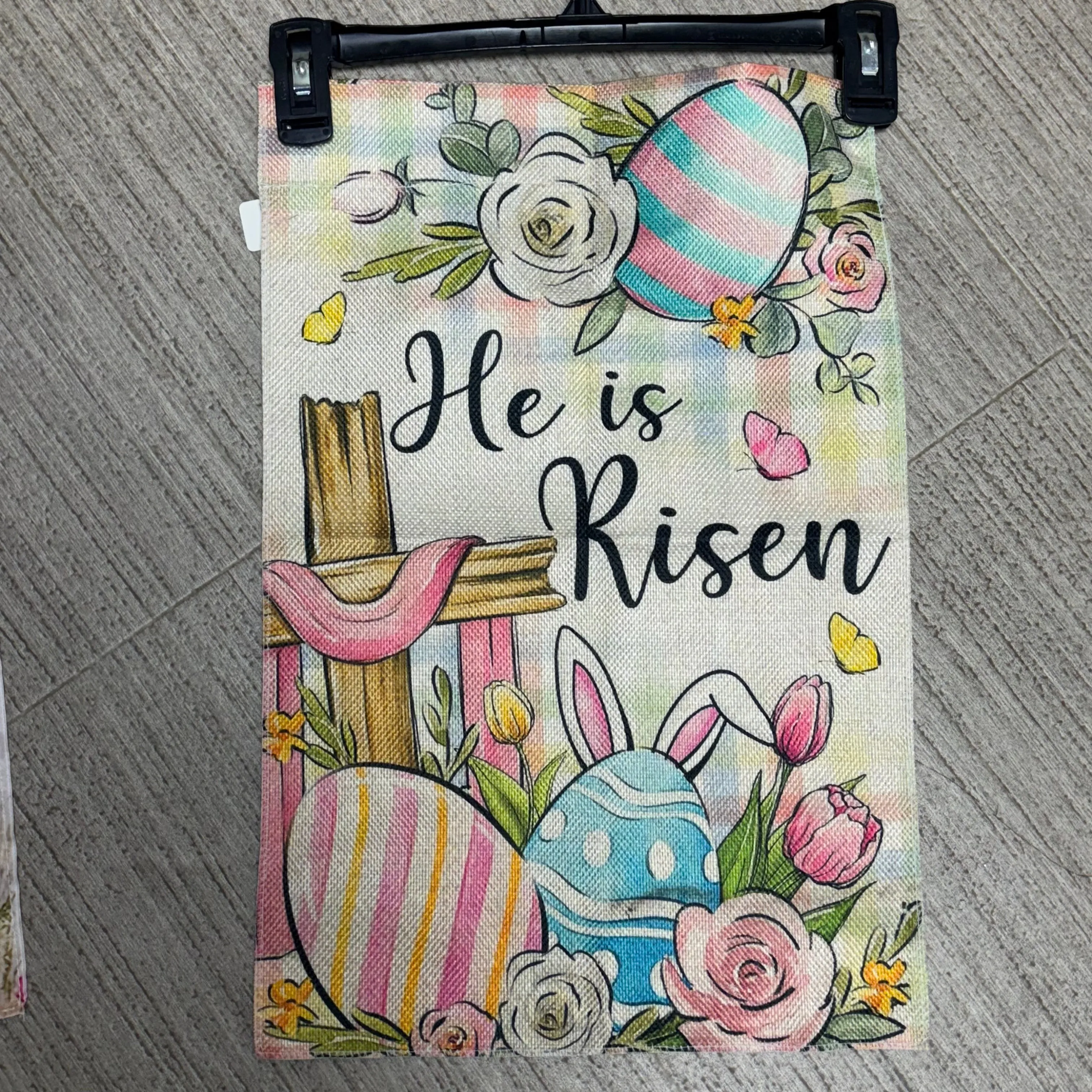 Easter Festive Garden Flag  Flag Stand