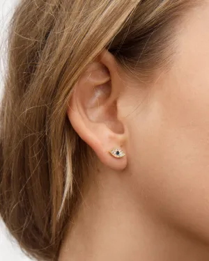 Evil Eye Charm Stud