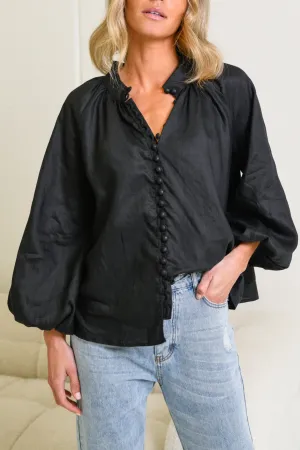 HANSEL BLOUSE- BLACK
