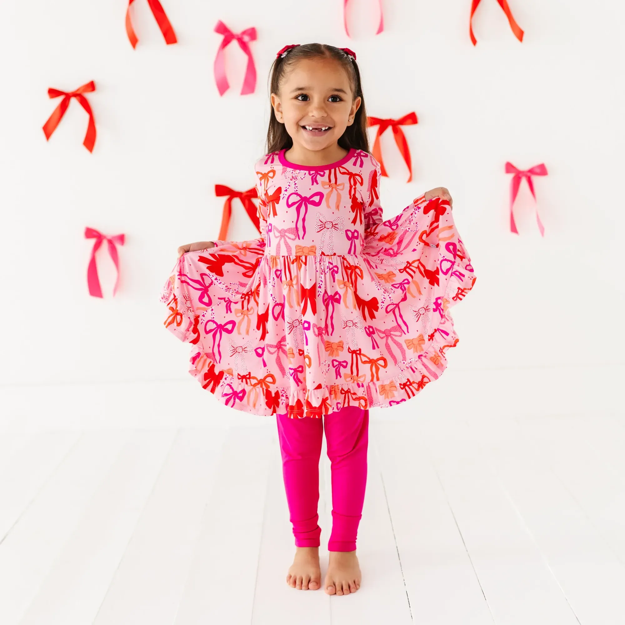 Little Bow Sleep Peplum Set