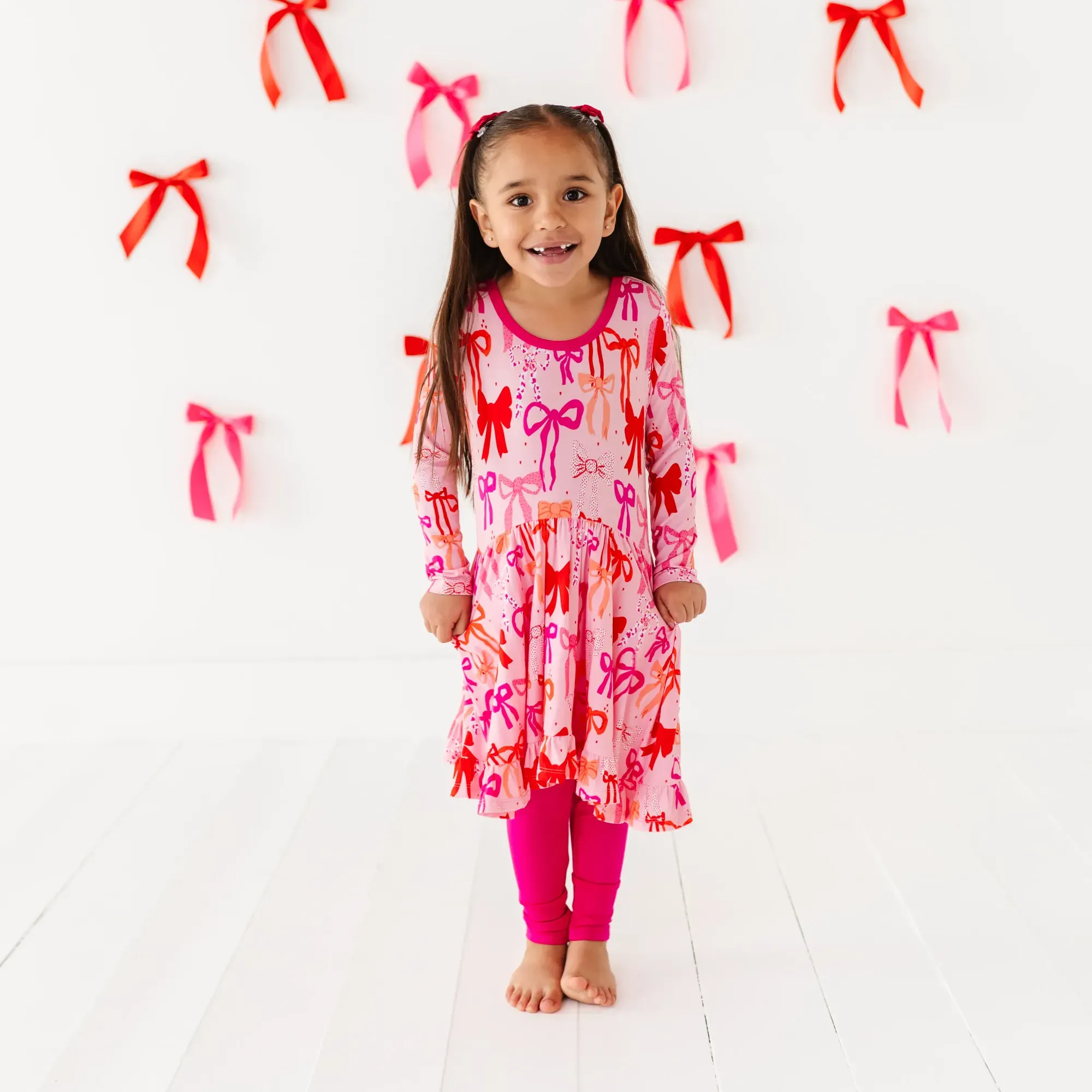 Little Bow Sleep Peplum Set