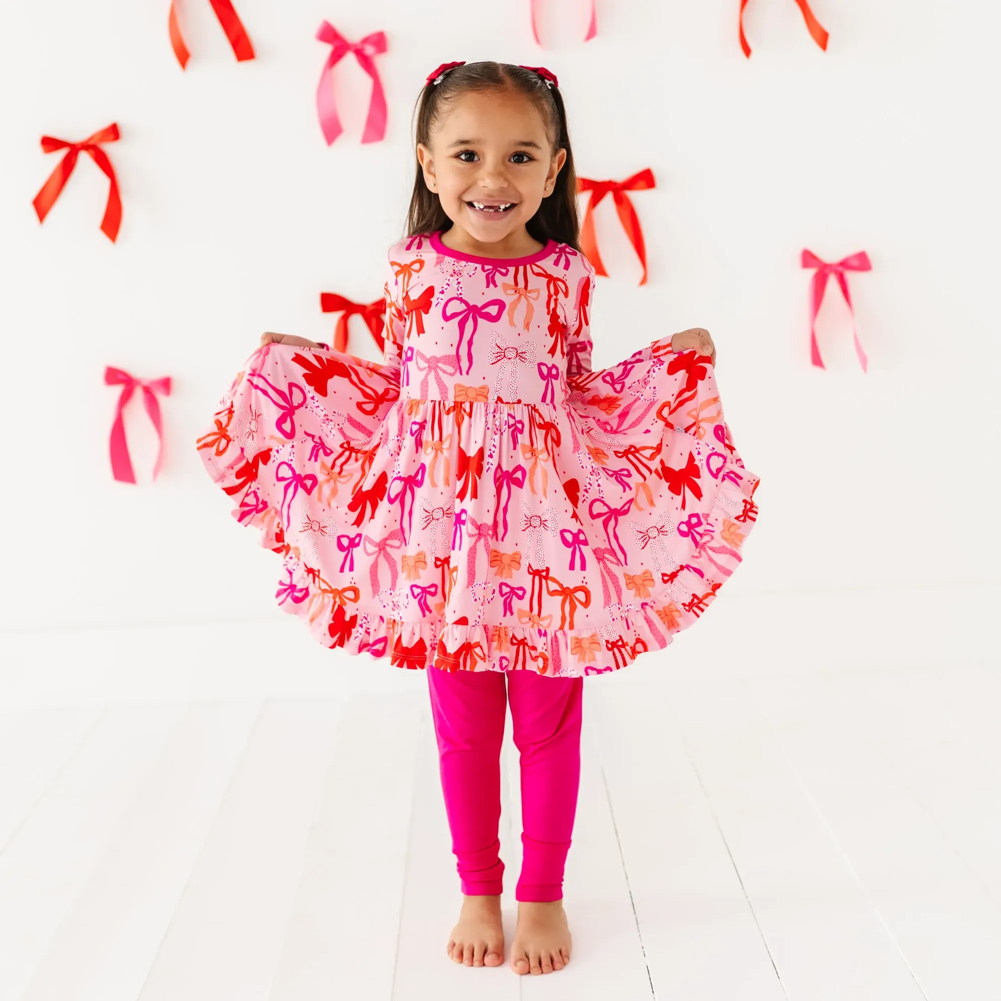 Little Bow Sleep Peplum Set