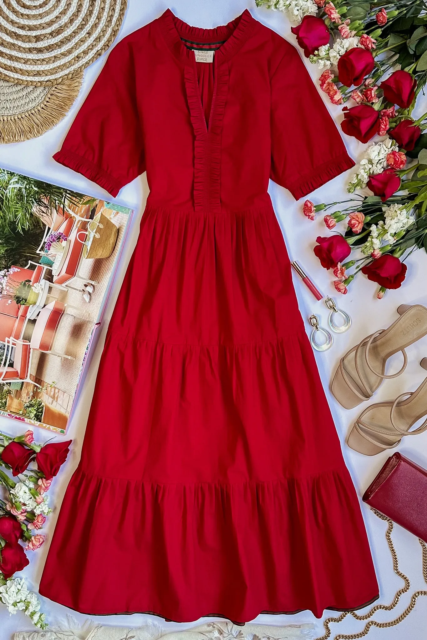 Lynnie Cotton Midi Dress