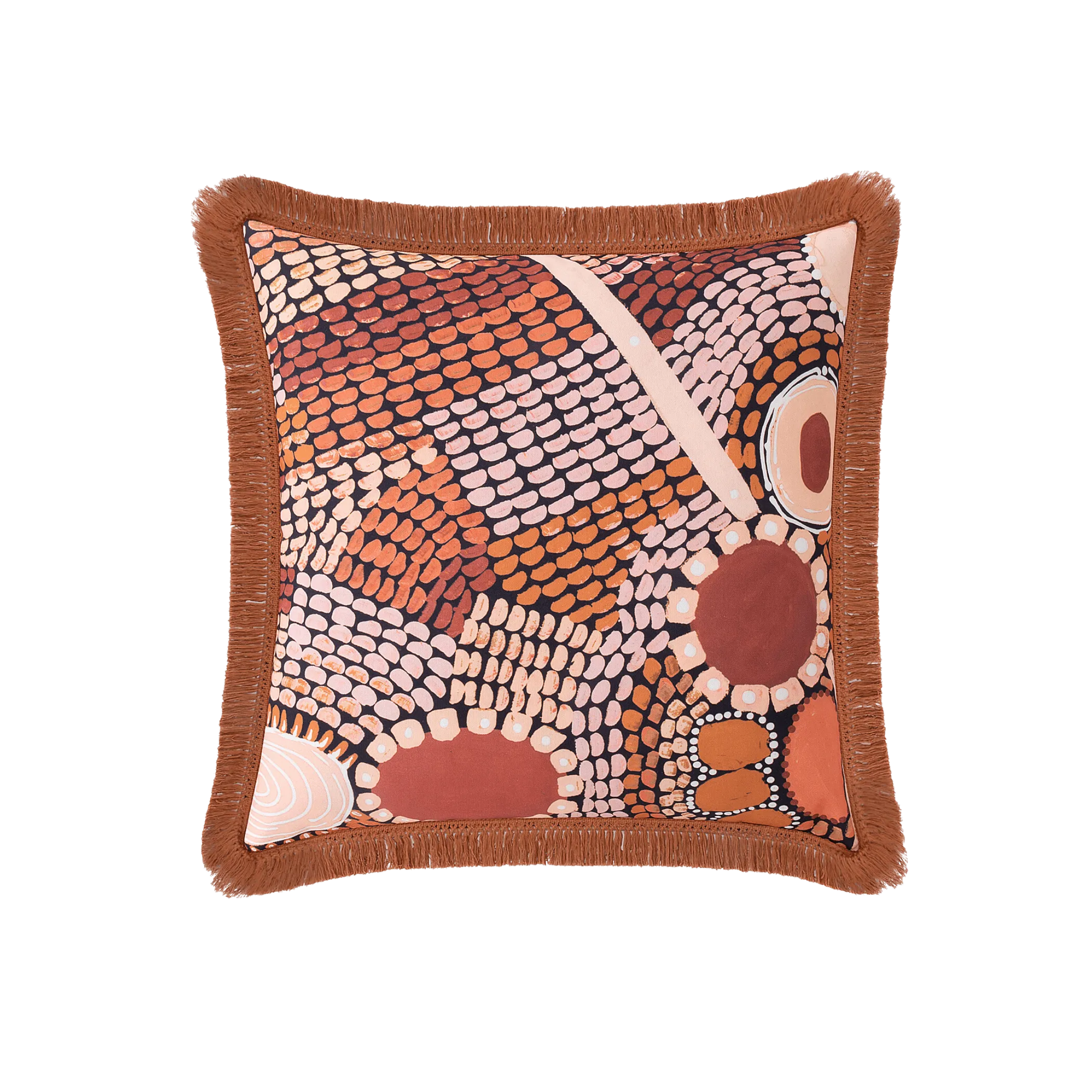 Miimi & Jiinda Collab Fringed Cushion Cover- Large
