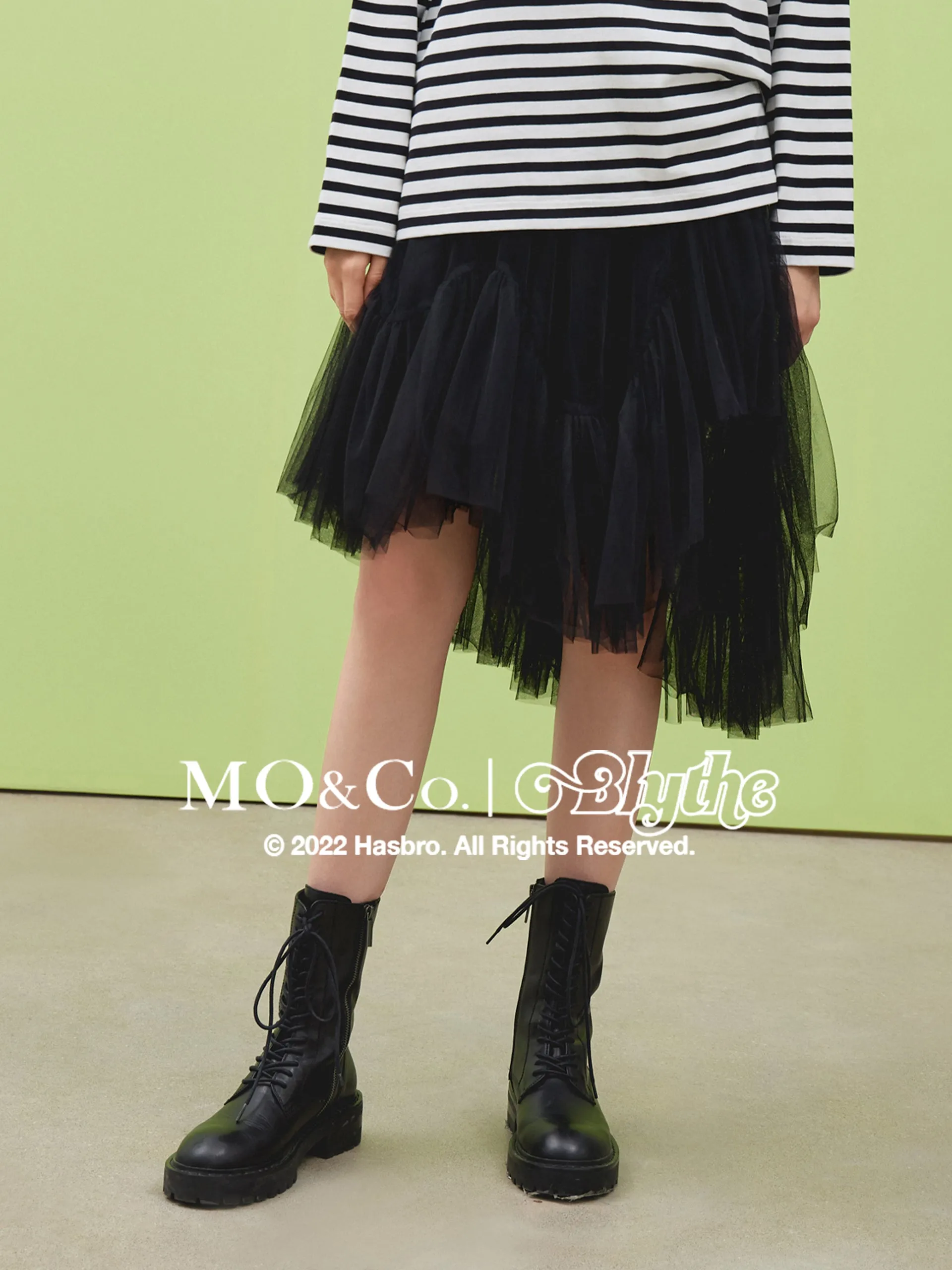 MO&Co.｜Blythe Collaboration Irregular Elastic Skirt