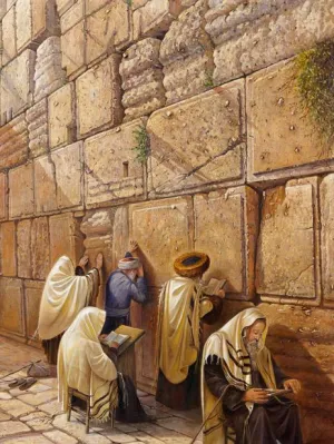 Praying by the Kotel Artwork