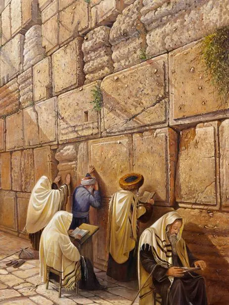 Praying by the Kotel Artwork