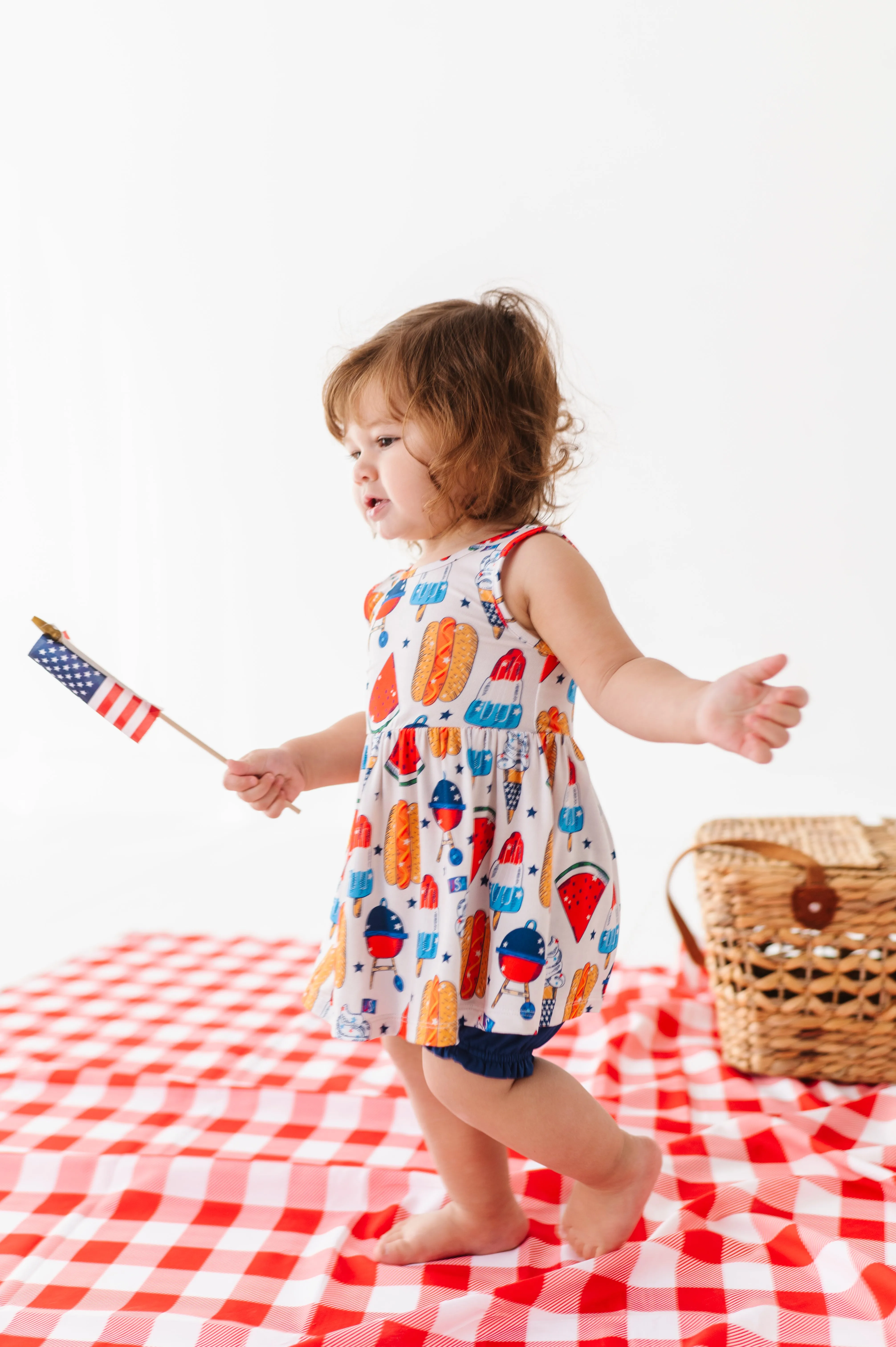 Red, White & BBQ Bummie Set