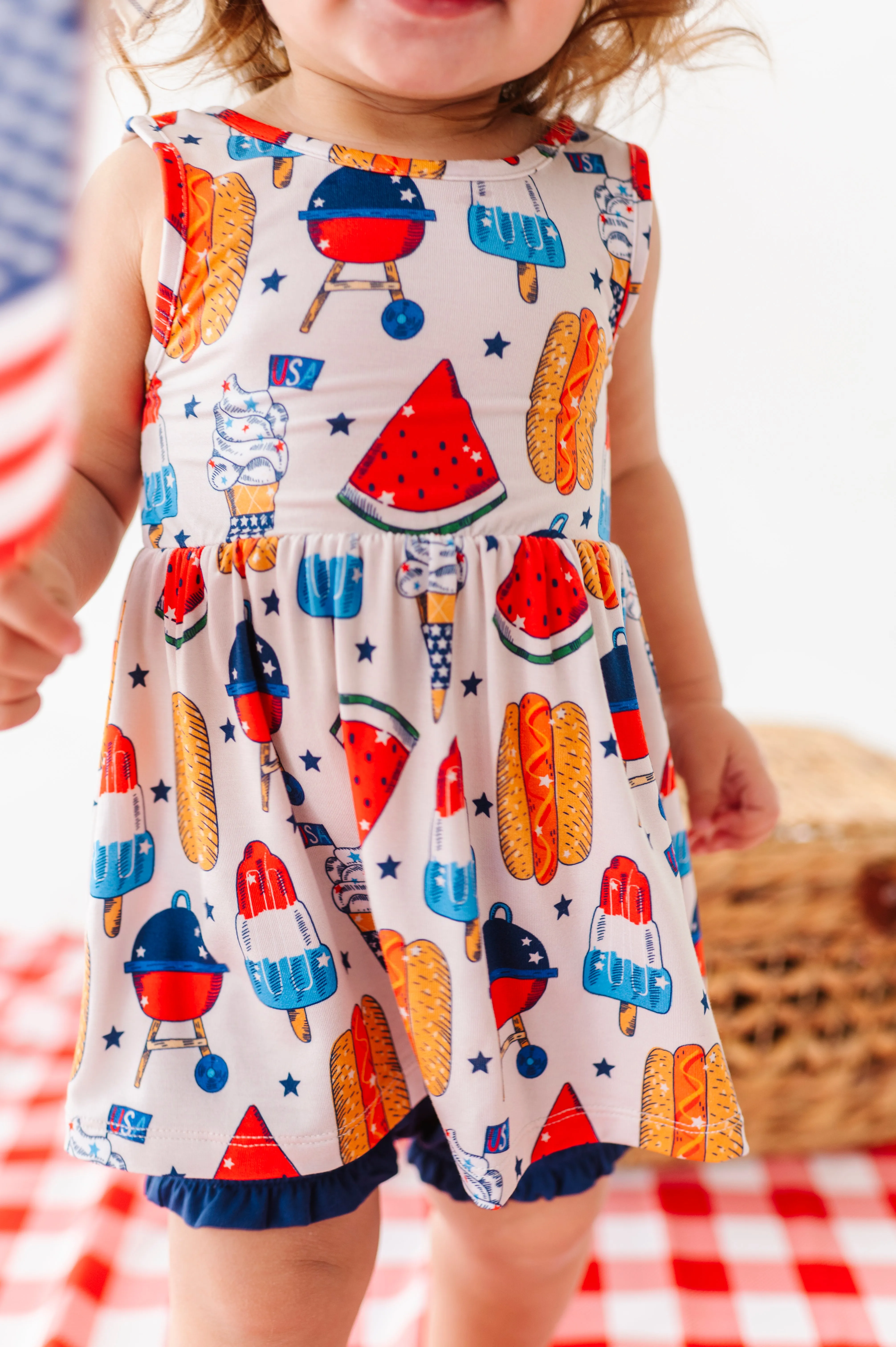 Red, White & BBQ Bummie Set
