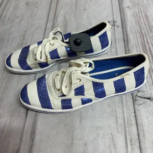 Shoes Flats By Keds In Blue & Cream, Size:8