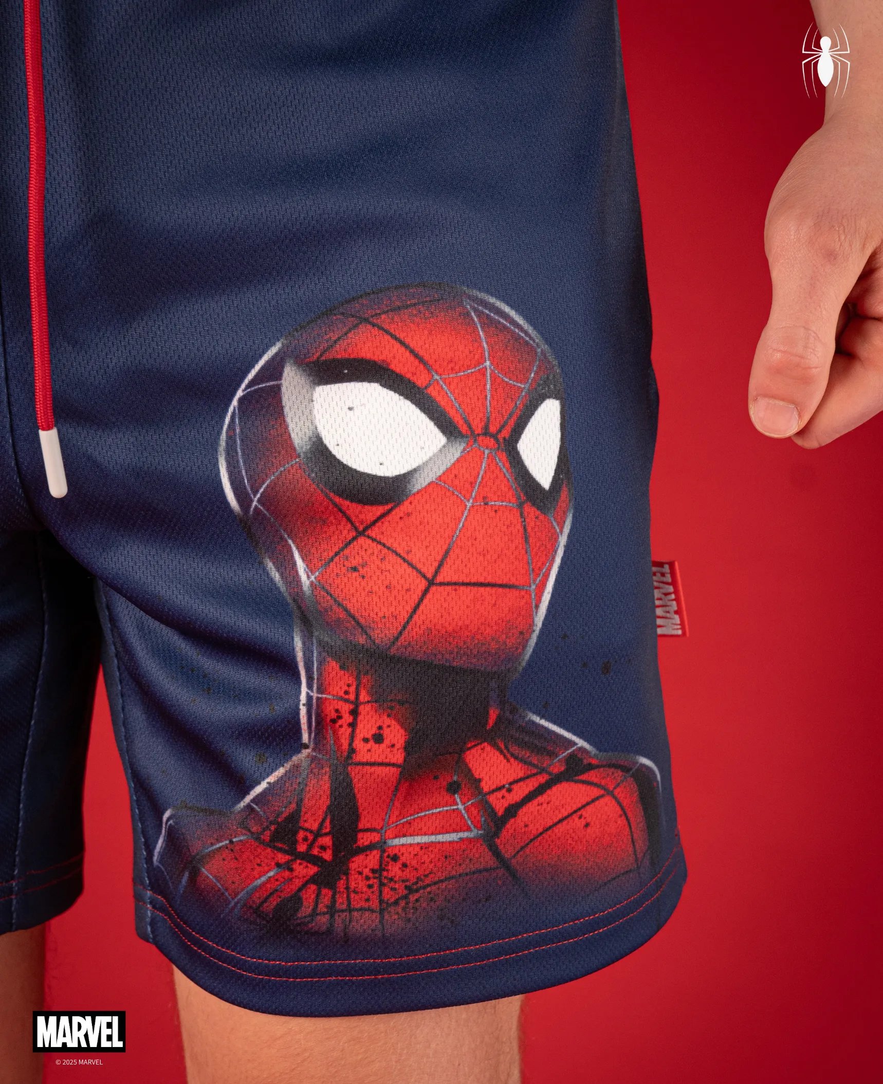 SPIDER-MAN Performance Graphic Shorts 7" - Spidey Blue