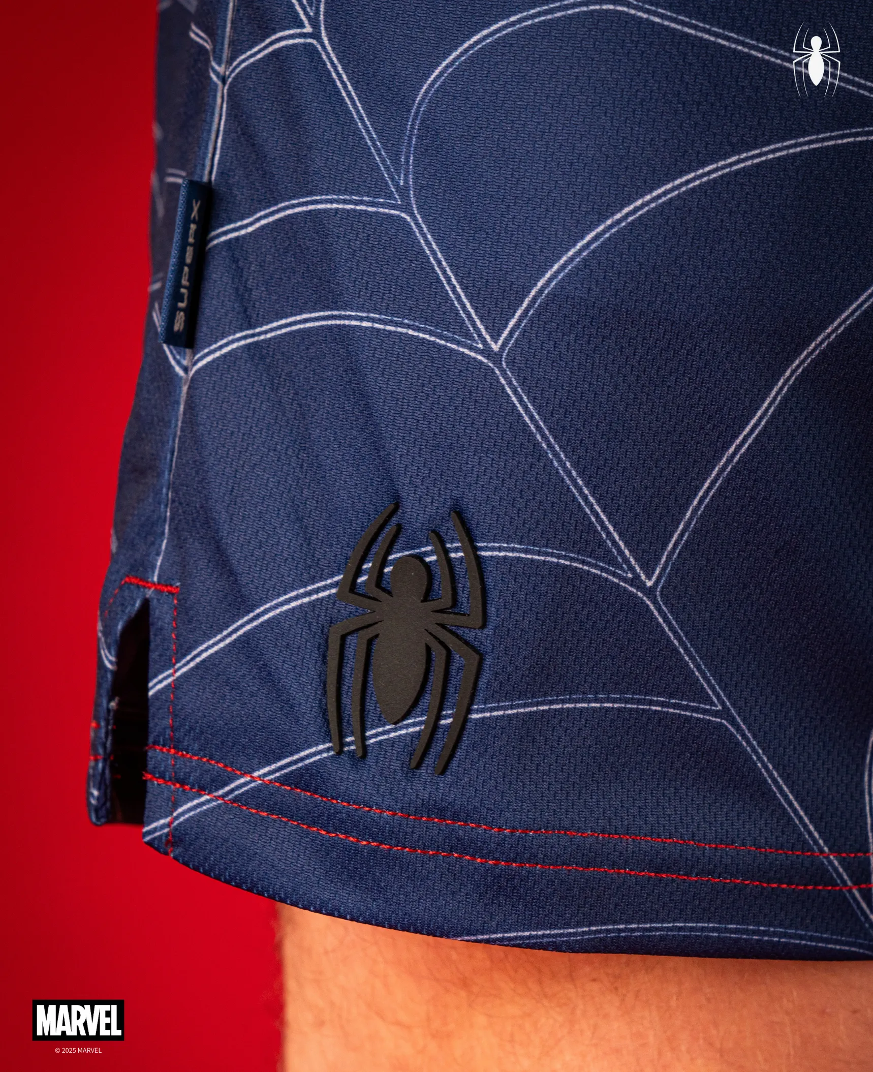 SPIDER-MAN Performance Graphic Shorts 7" - Spidey Blue