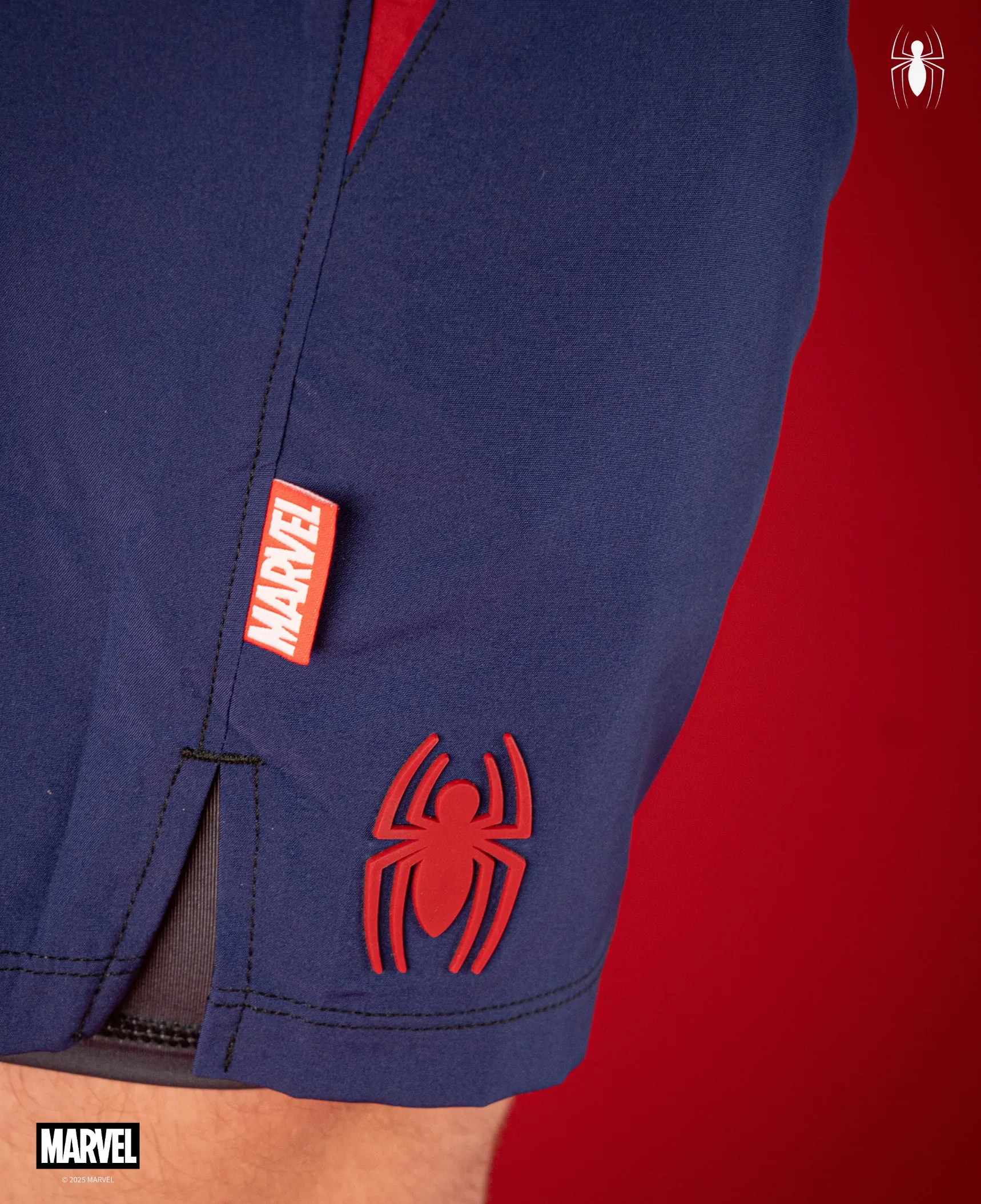 SPIDER-MAN Performance Lined Shorts 7" - Carnage Blue