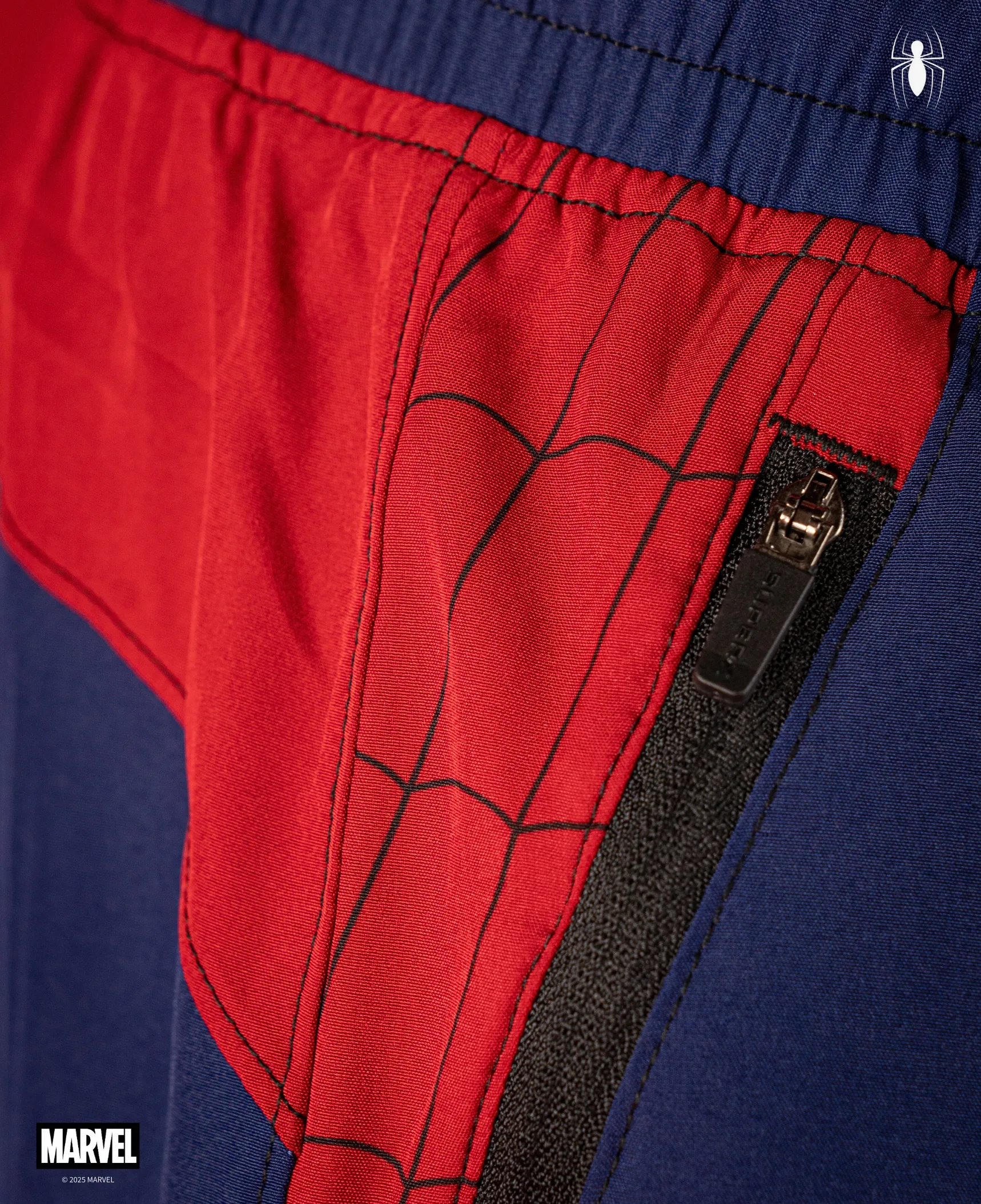 SPIDER-MAN Performance Lined Shorts 7" - Carnage Blue