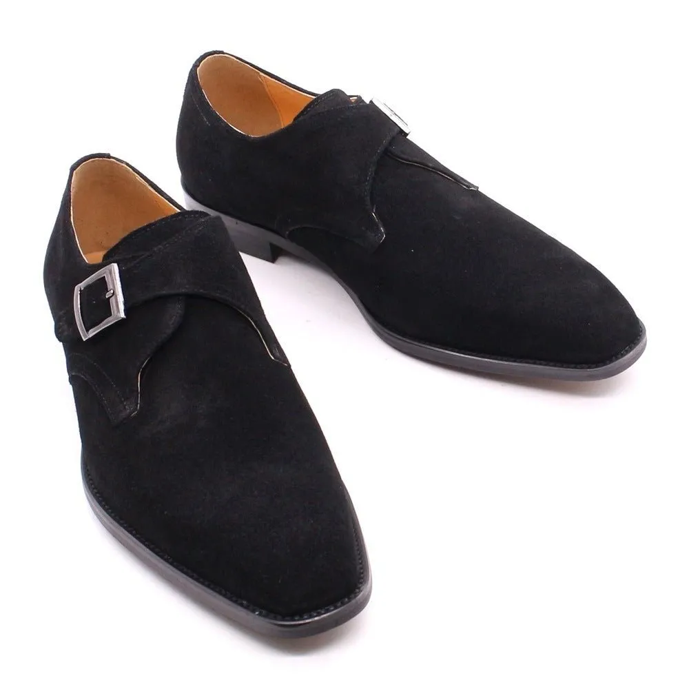 Suede Handmade Men's Shoes Leather Brown Business Casual Classic Retro