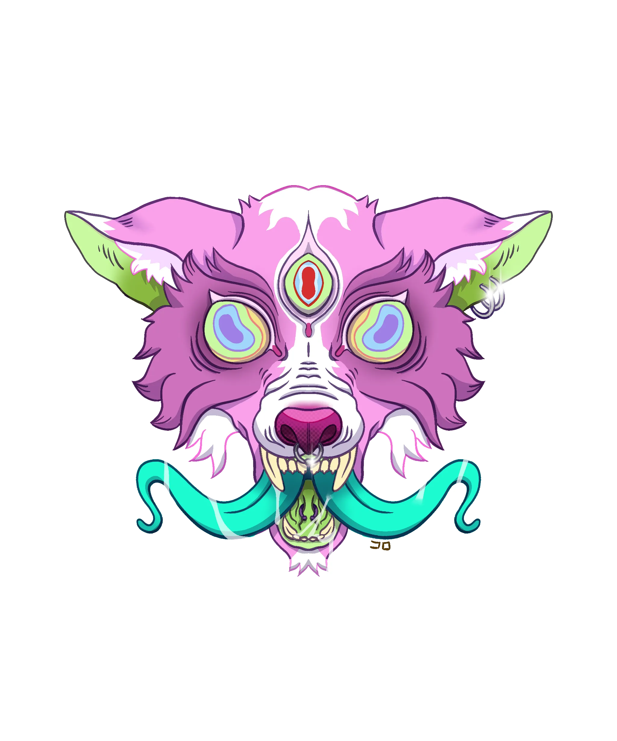 Viperin wolf by Koro Alana - T-Shirt