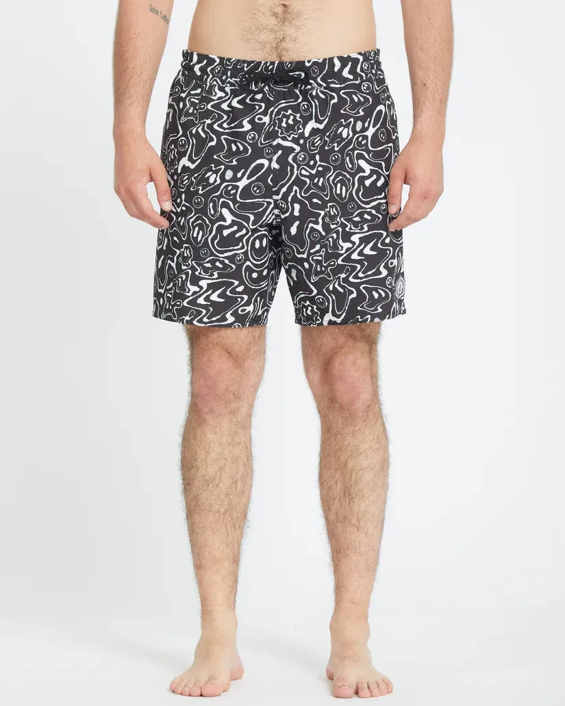 Volcom Men's Filip Rygalski Smil Trunk 17" Boardshorts Black A2512502_BLK