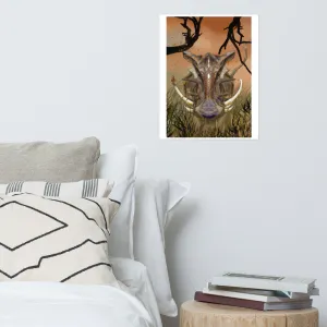 Warthog by Phantom illustrations - Poster